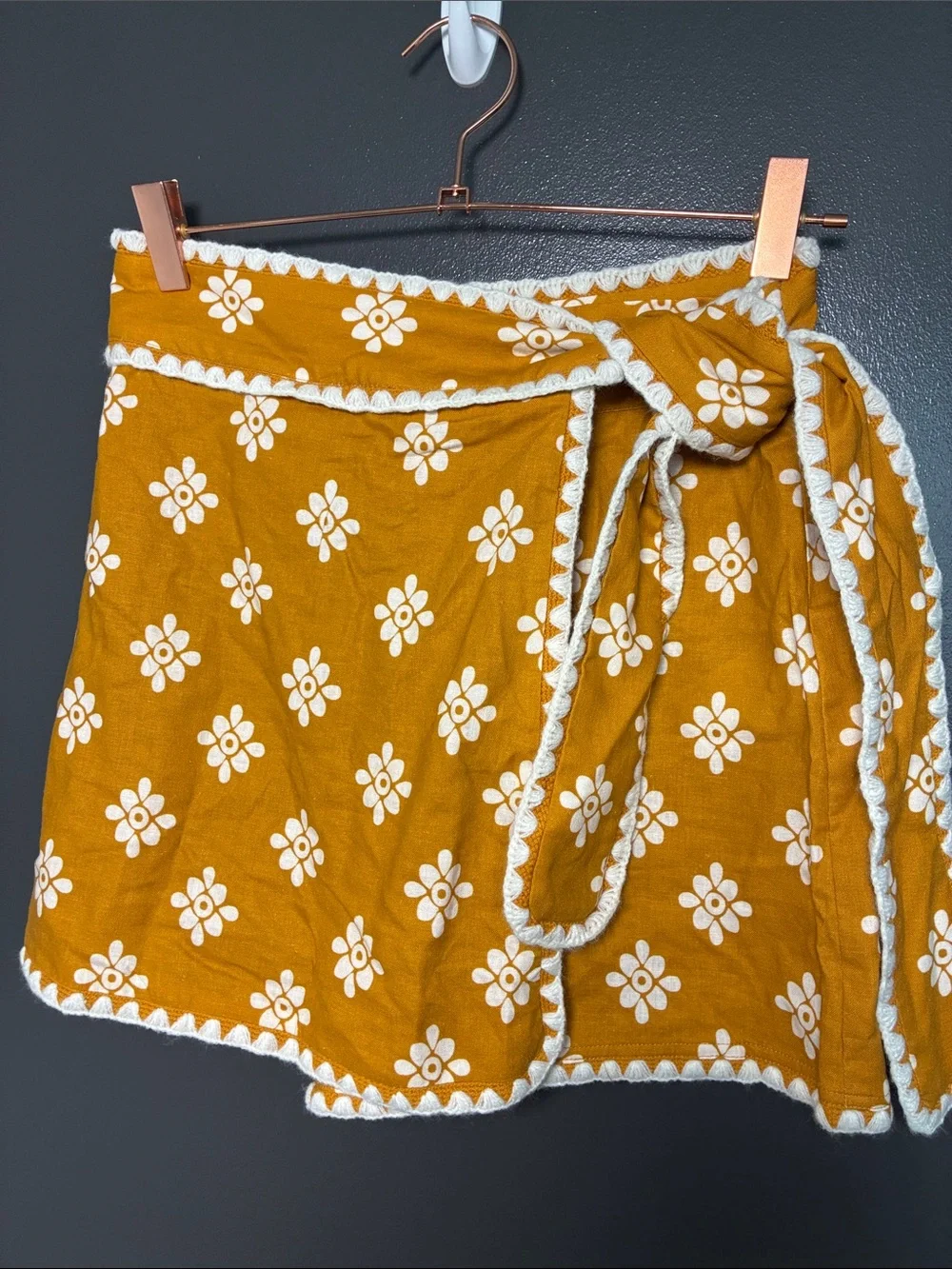 NWT Anthro FARM Rio Floral Wrap Skort Martina Color Sz XS